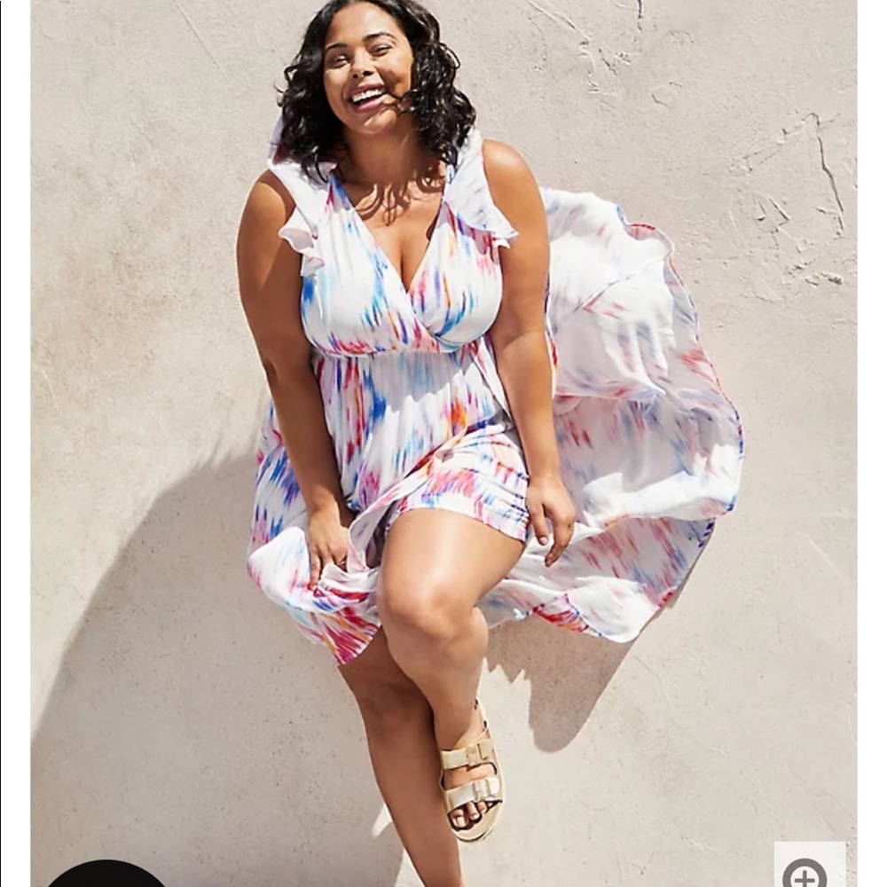 Torrid Size 1 WALK-THROUGH ROMPER MIDI DRESS